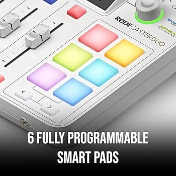 Amazon.com: Rode RODECaster Duo Streaming Mixer (White) with