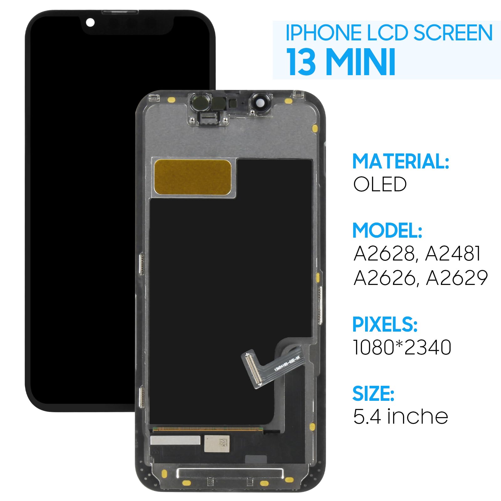 Amazon.co.jp: OLED For iPhone 13 mini 液晶パネル 画面交換修理用