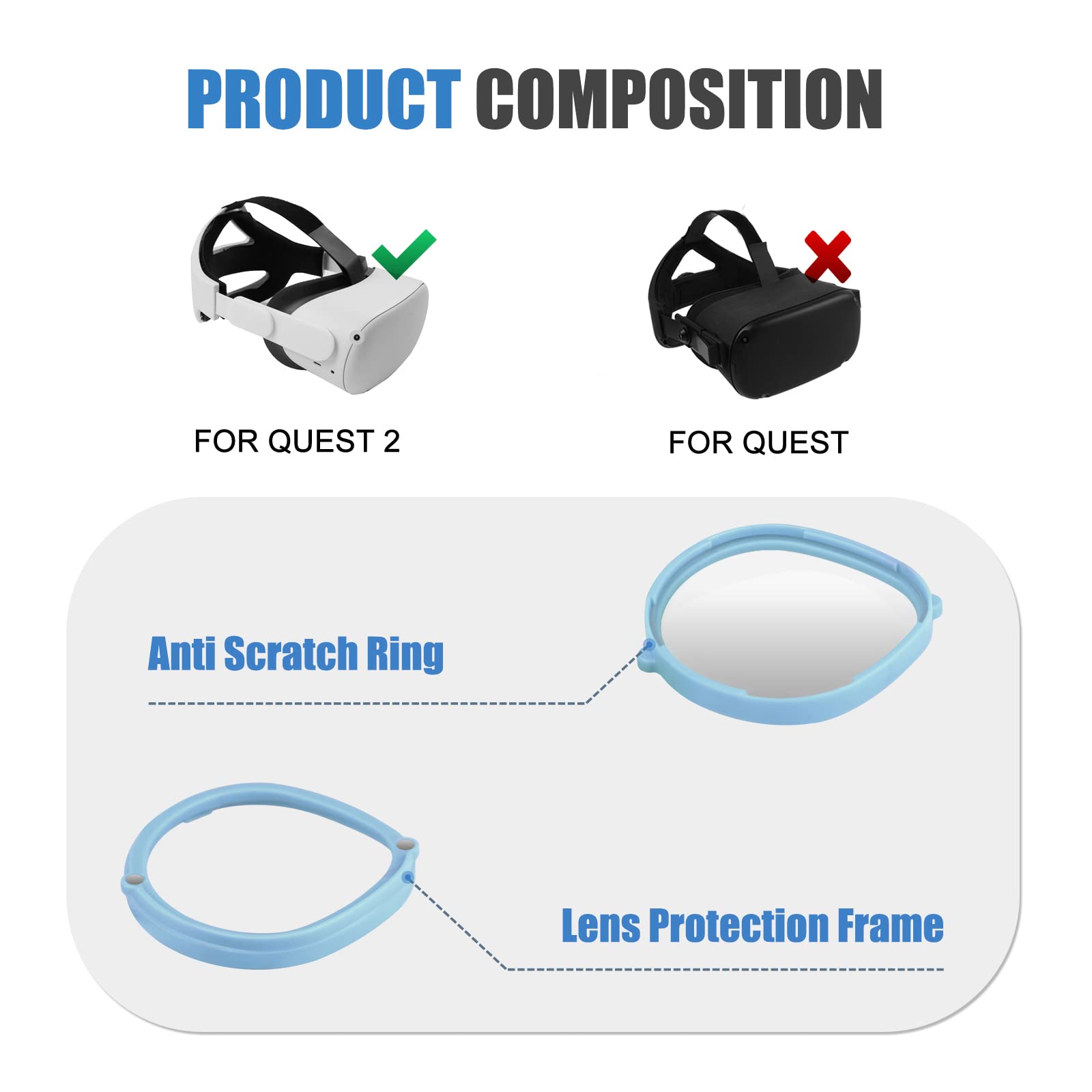 Amazon | [Esimen] 適用Quest 2/Quest 3S用の度付きレンズ, Quest 2