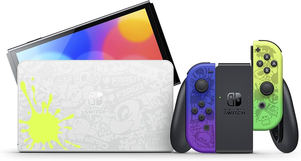 Amazon.com: RWD Nintendo Switch OLED Model Splatoon 3 SpecEd