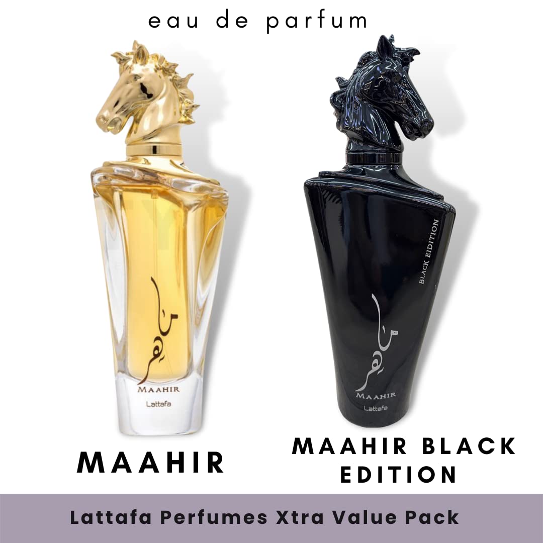 Amazon.com : Lattafa Perfumes Xtra Value Pack - Maahir & Maahir