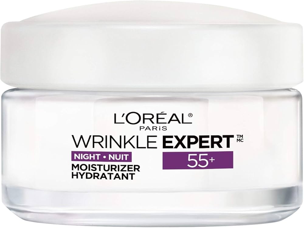 L'Oreal Paris Anti-Aging Face Cream 55+, Night Skincare, Wrinkle