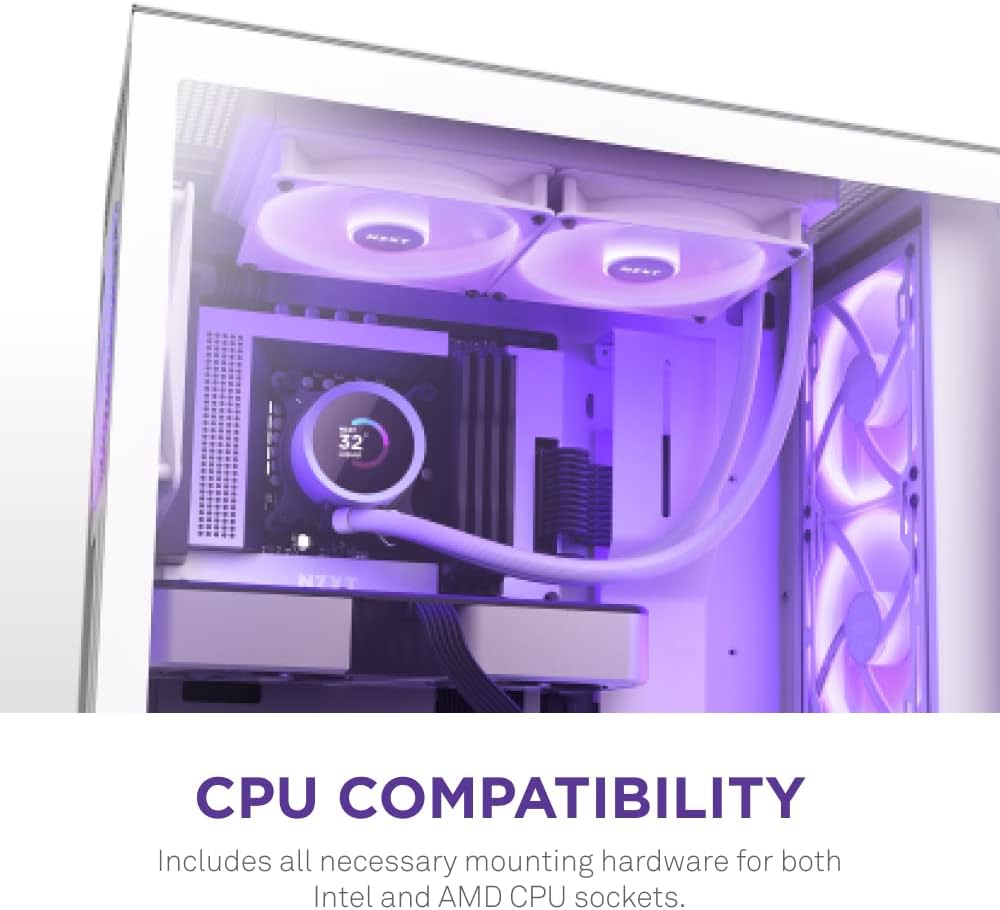 Amazon | NZXT KRAKEN RGB 280 White 簡易水冷CPUクーラー RL-KR280-W1