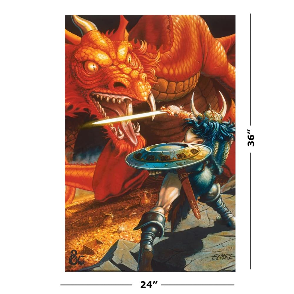 Amazon.com: Dungeons & Dragons - Fantasy/Gaming Poster (Dragon