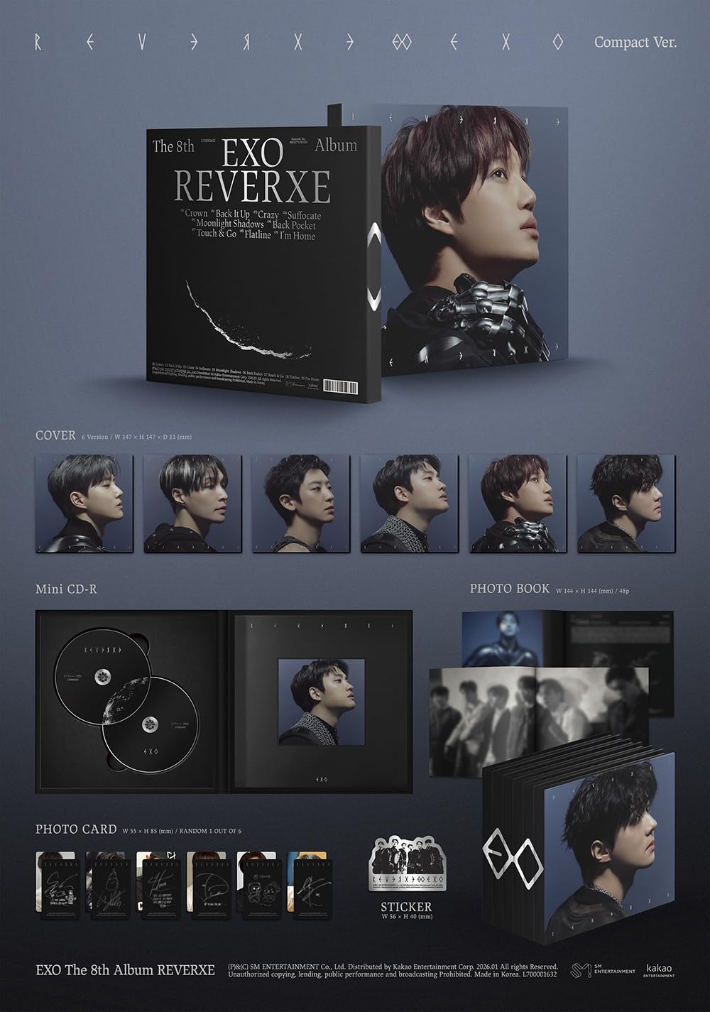 Amazon.co.jp: EXO (エクソ) - 8th Full Album [ REVERXE ] 韓国盤