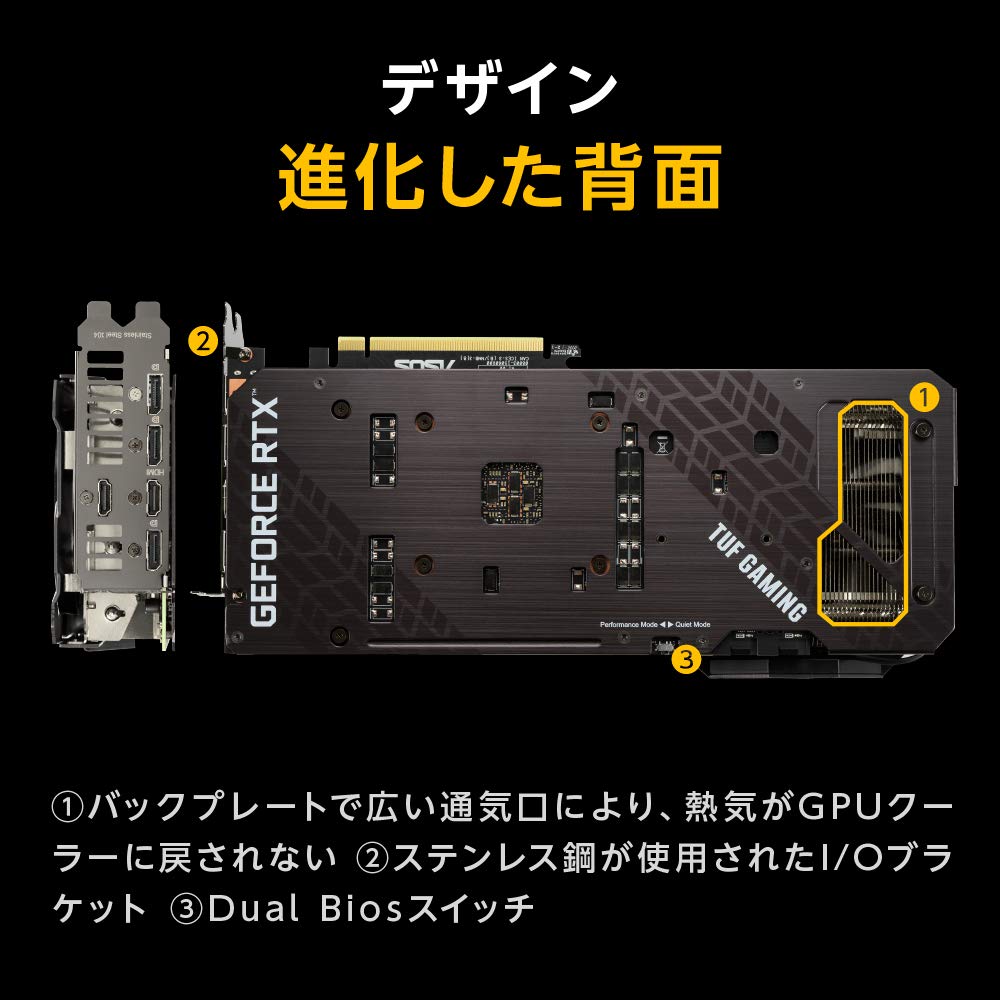 Amazon | ASUSTek TUF Gaming NVIDIA® GeForce RTX™ 3070 Ti 搭載