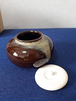 Amazon.co.jp: 大海茶入 桐箱入 高取焼 比古窯 宝間道 西陣織 : ホーム