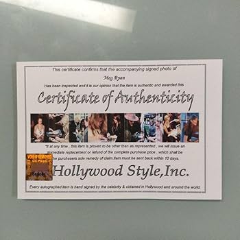 Amazon.co.jp: メグライアン直筆サイン入り2Lサイズ写真…Meg Ryan
