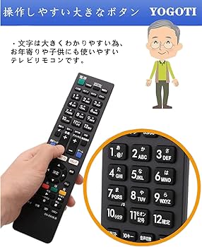 Amazon | YOGOTI テレビリモコン 対応 SONY ソニー ブラビア用 SN-E616