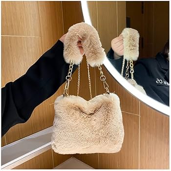 Amazon.co.jp: ショルダーバッグ ファーバッグ レディース トート