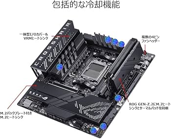 Amazon | ASUS AMD Ryzen 7000 シリーズ X670E AM5 対応 マザーボード