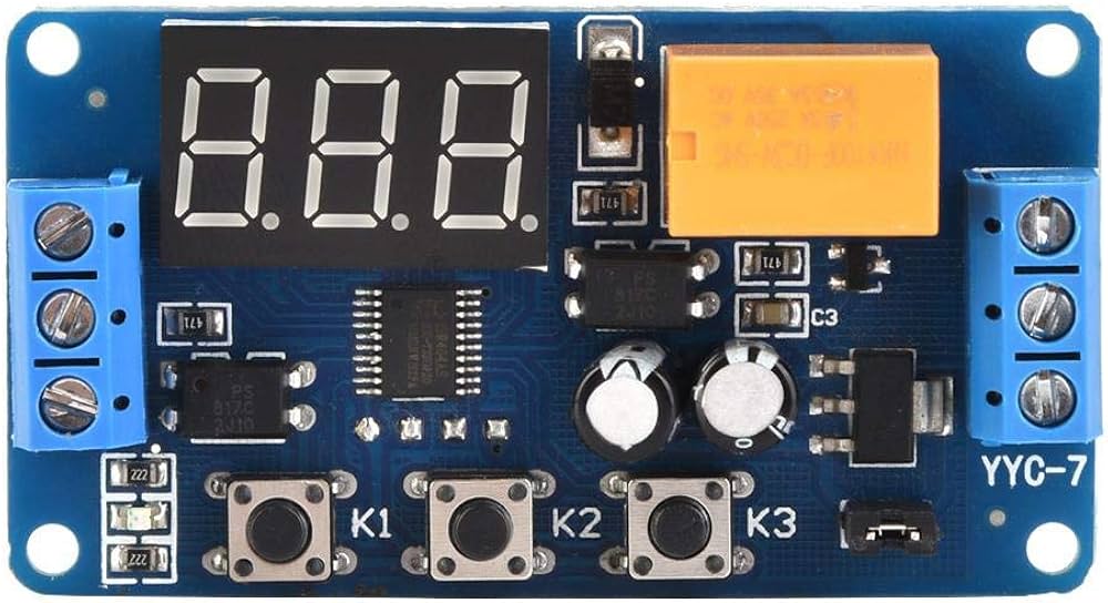 Amazon.co.jp: タイマーリレーモジュール 3V 3.7V 4.5V 5V 6V 7.4V
