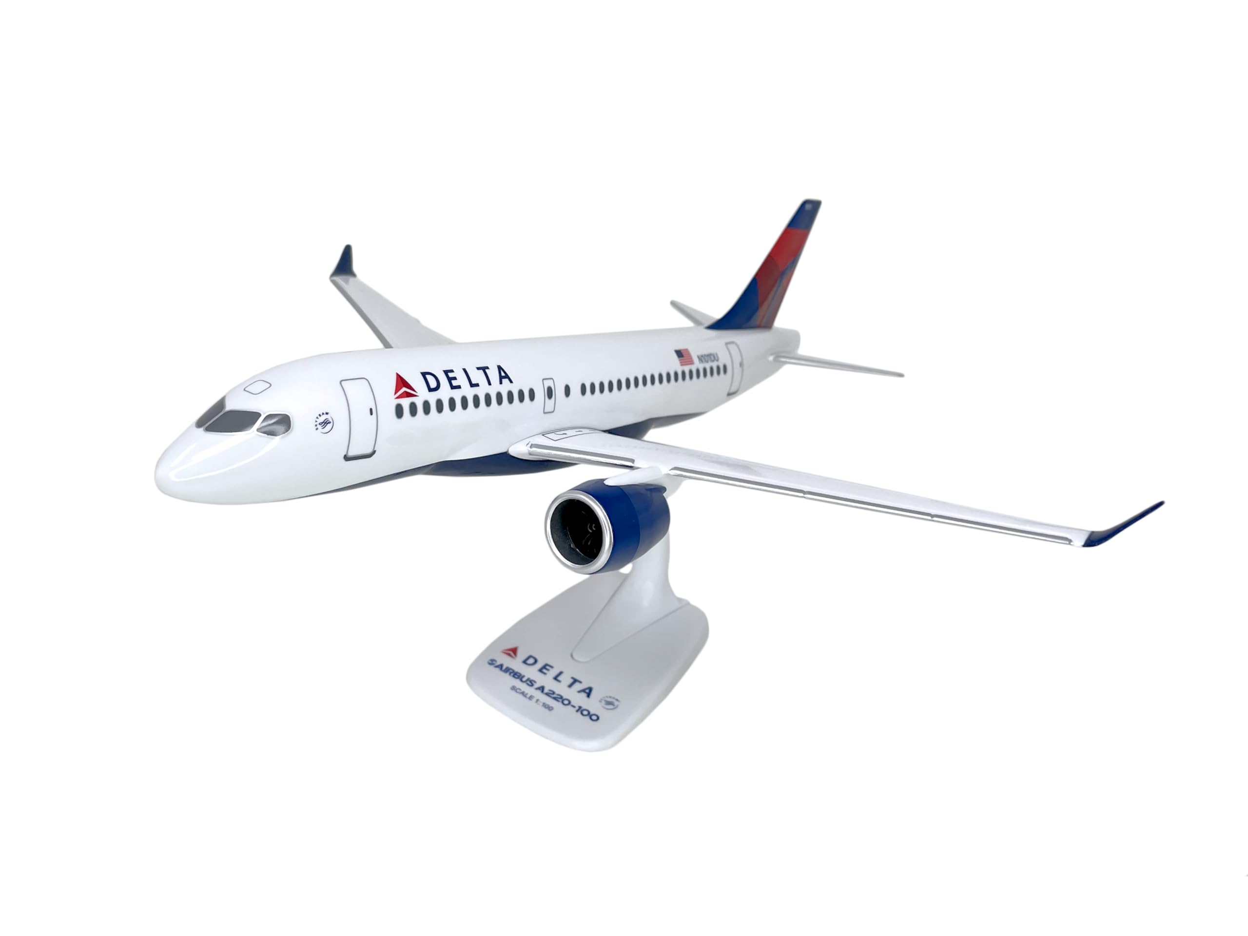 Amazon.com: Flight Miniatures Delta (07-Cur) A220-100 1:100 Scale