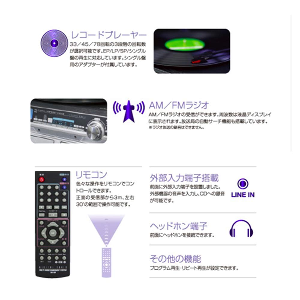 Amazon.co.jp: フィフティ(Fifty) MT-39 マルチミュージックコンポ