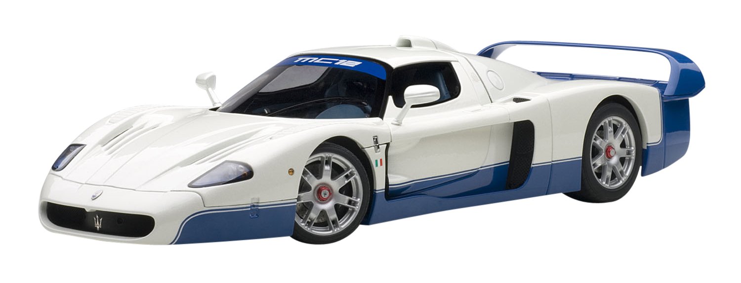Amazon | AUTOart 1/18 マセラティ MC12 (パールホワイト/ブルー) 完成