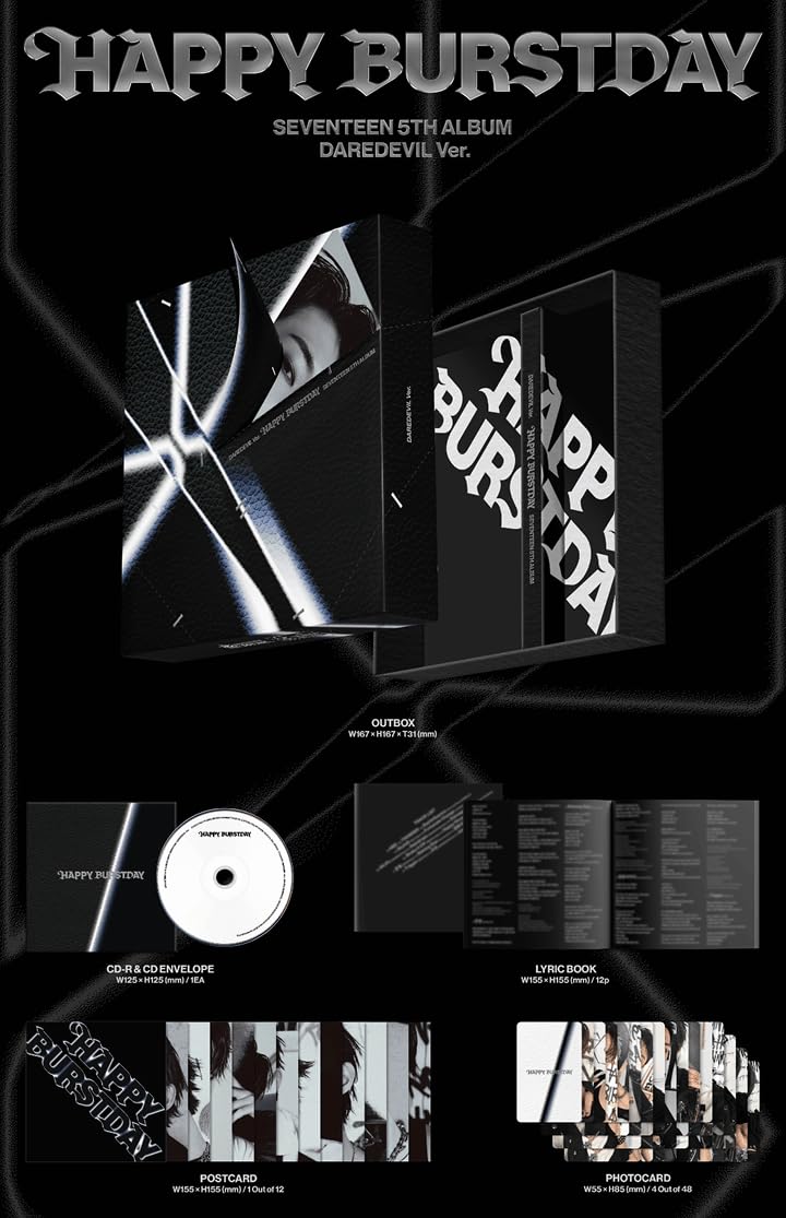 Amazon.co.jp: SEVENTEEN 5th Album HAPPY BURSTDAY ＜DAREDEVIL Ver