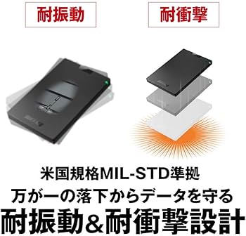 Amazon | バッファロー BUFFALO USB3.1Gen1 ポータブルSSD 1TB 日本製