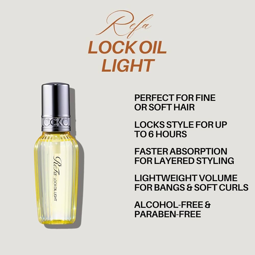 Amazon.com: Re-Fa Lock Oil Light | Japanese Hair Styling Oil for