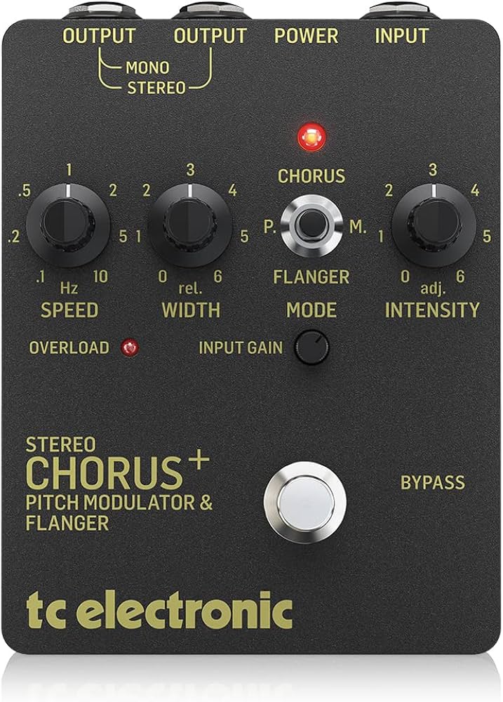 TC Electronic Guitar Chorus Effects Pedal, Black (SCF Gold