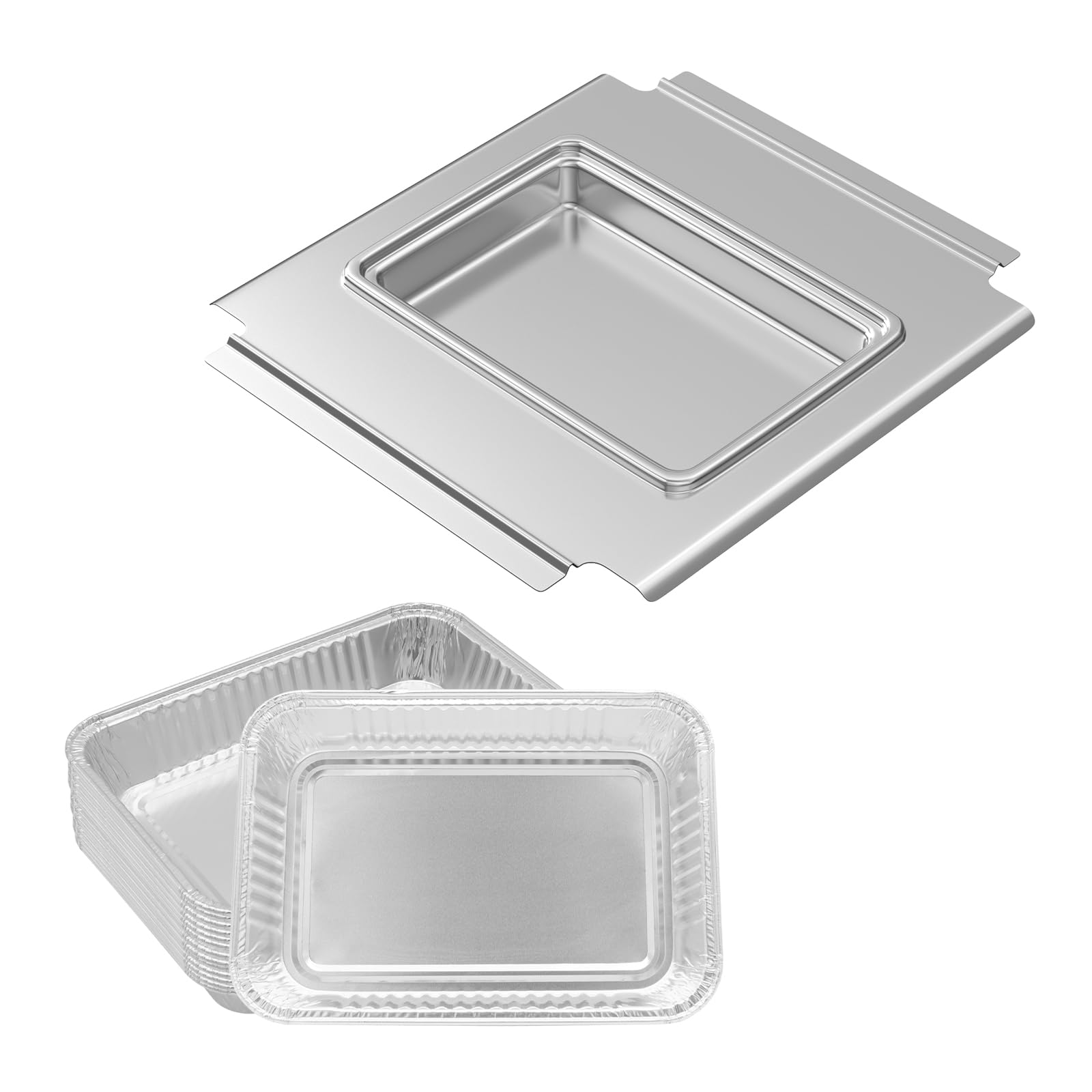 Amazon.com : SafBbcue 80580 Grease Catch Pan with 12 Pack Drip Pan