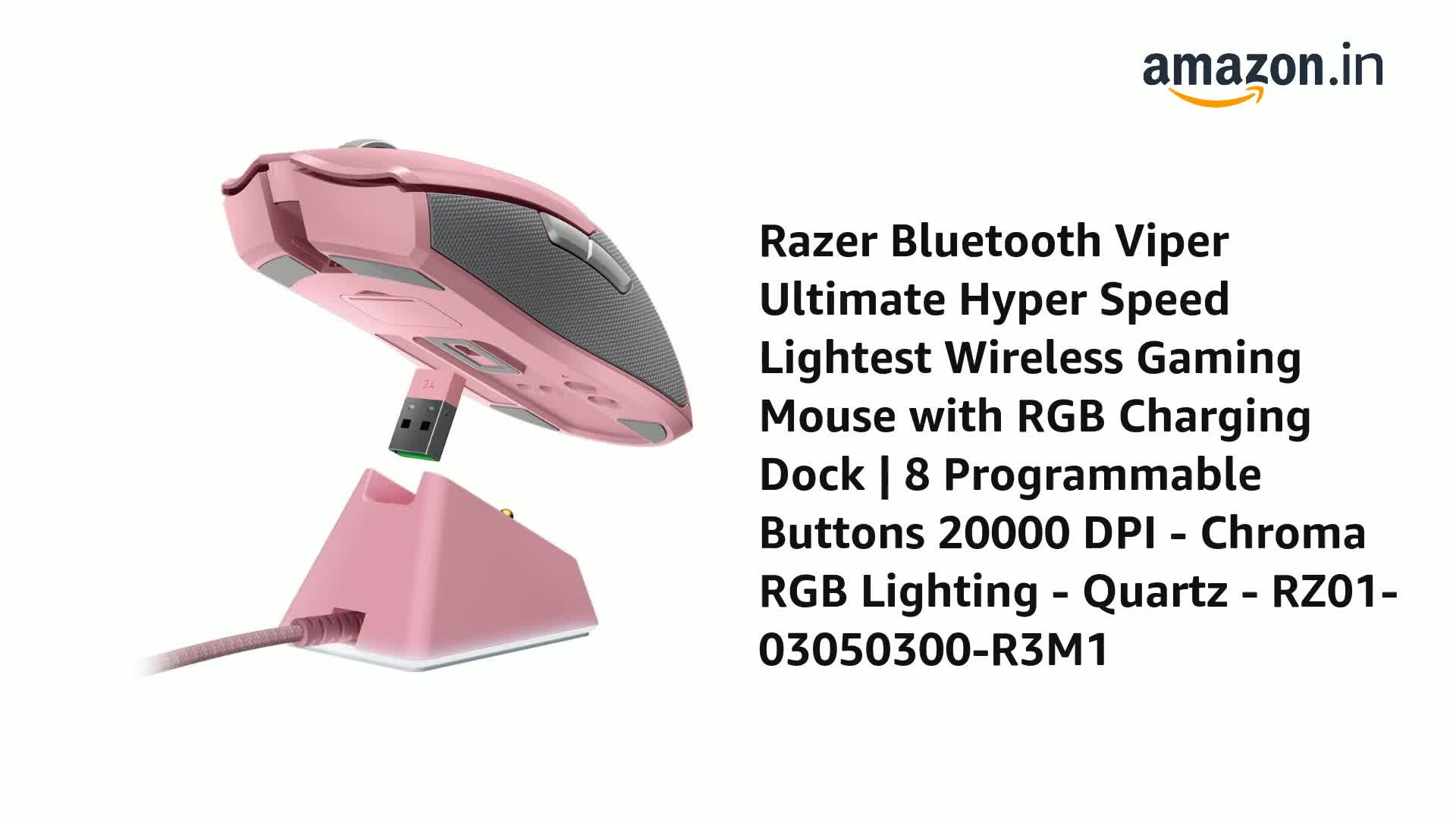 Amazon.in: Buy Razer Bluetooth Viper Ultimate Hyper Speed Lightest