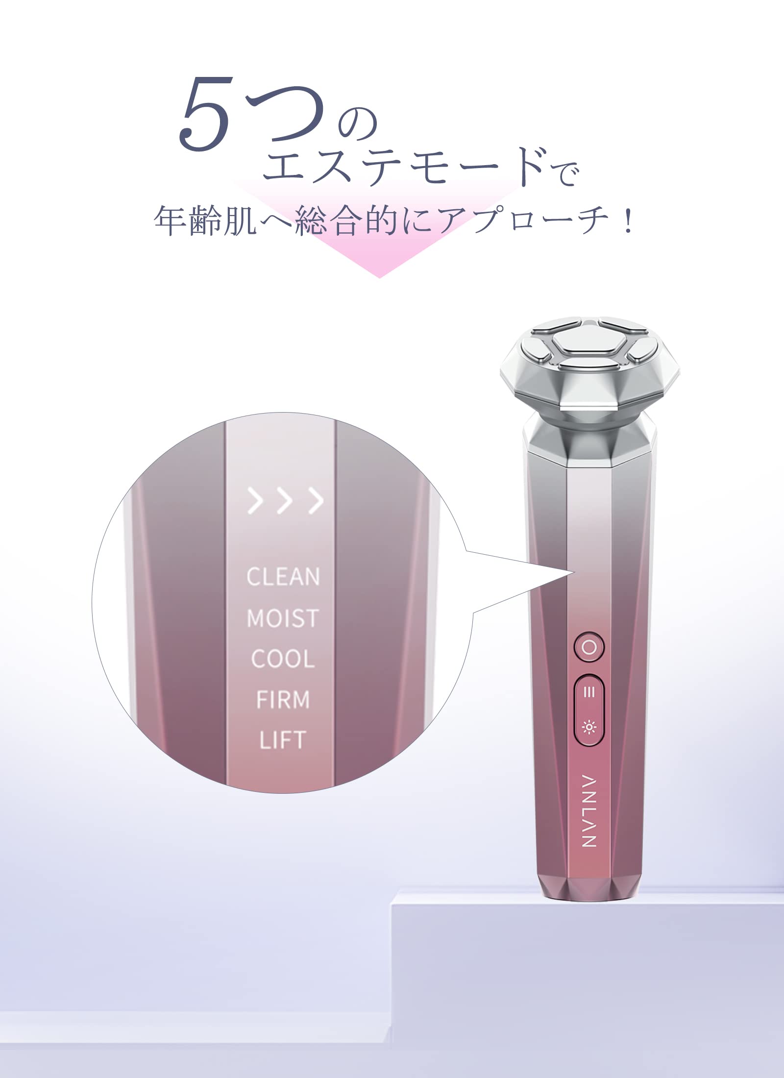 Amazon.co.jp: 【美人百花RF美顔器部門NO1】ANLAN RF温冷美顔器 RF美顔