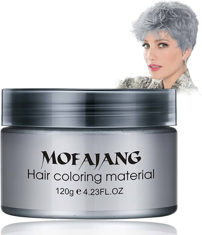 Amazon.com : WENJLYJ Silver Grey Temporary Hair Dye Cream