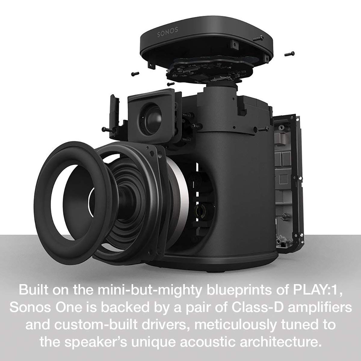 Amazon.com: Sonos One (Gen 2) Two Room Set Voice Controlled Smart