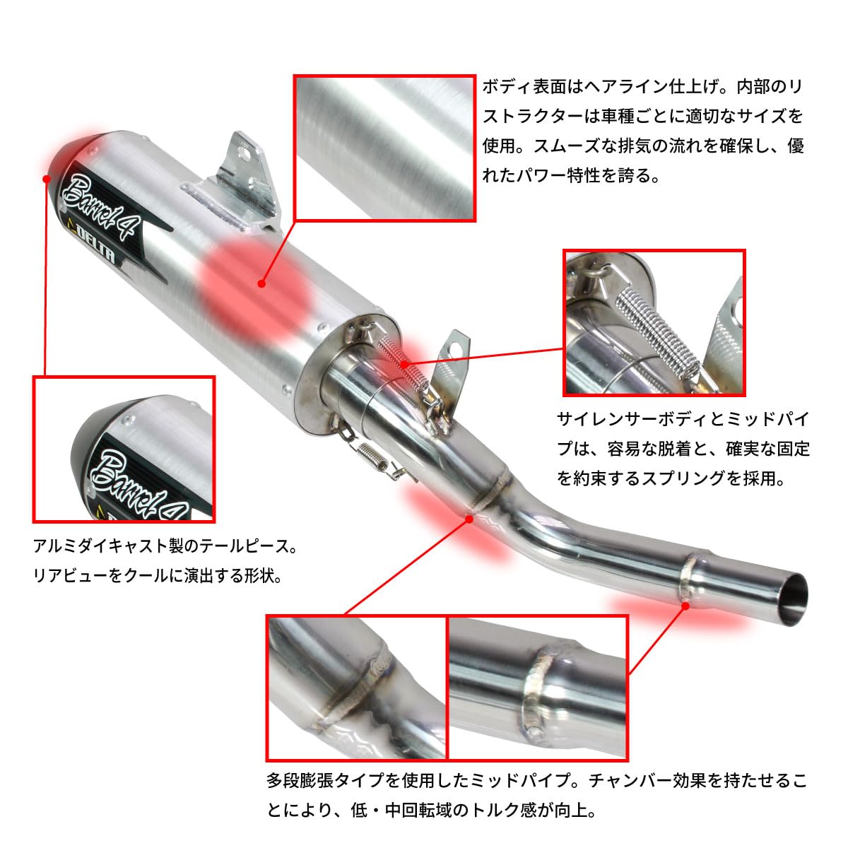 Amazon | ダートフリーク(Dirtfreak) KLX250/D-TRACKER X '08-16 DELTA