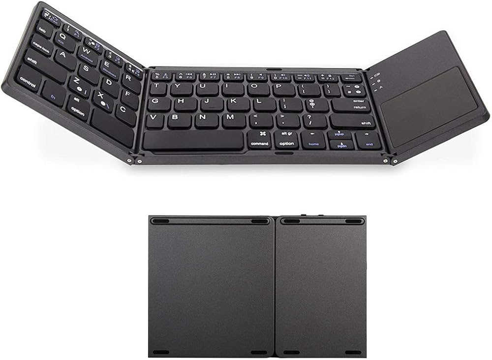 Amazon | ism 折りたたみ式 Bluetooth キーボード 3つ折り タッチ