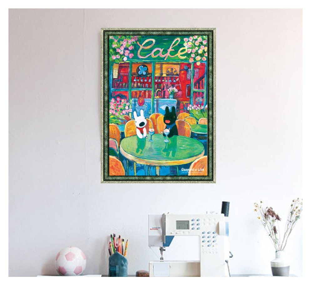 Amazon.co.jp: 300ピース ジグソーパズル リサとガスパール 春のカフェ