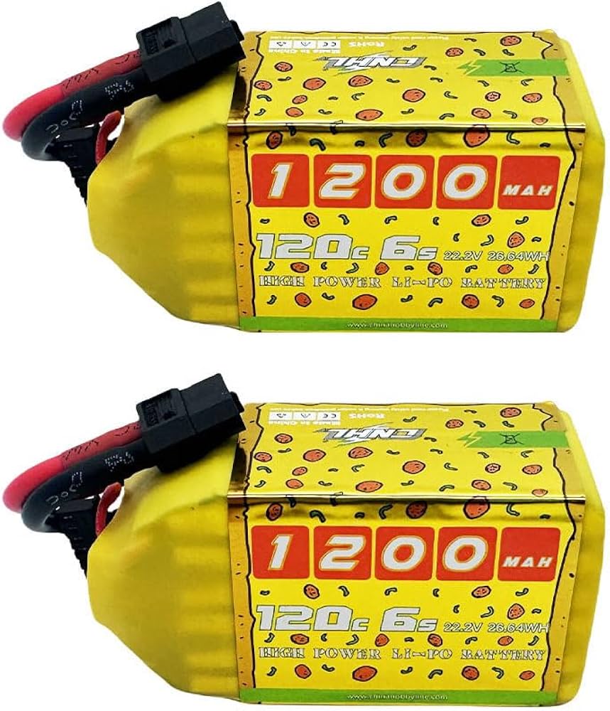 Amazon.com: CNHL 1200mAh 120C 6S Lipo Battery Speedy Pizza 22.2V