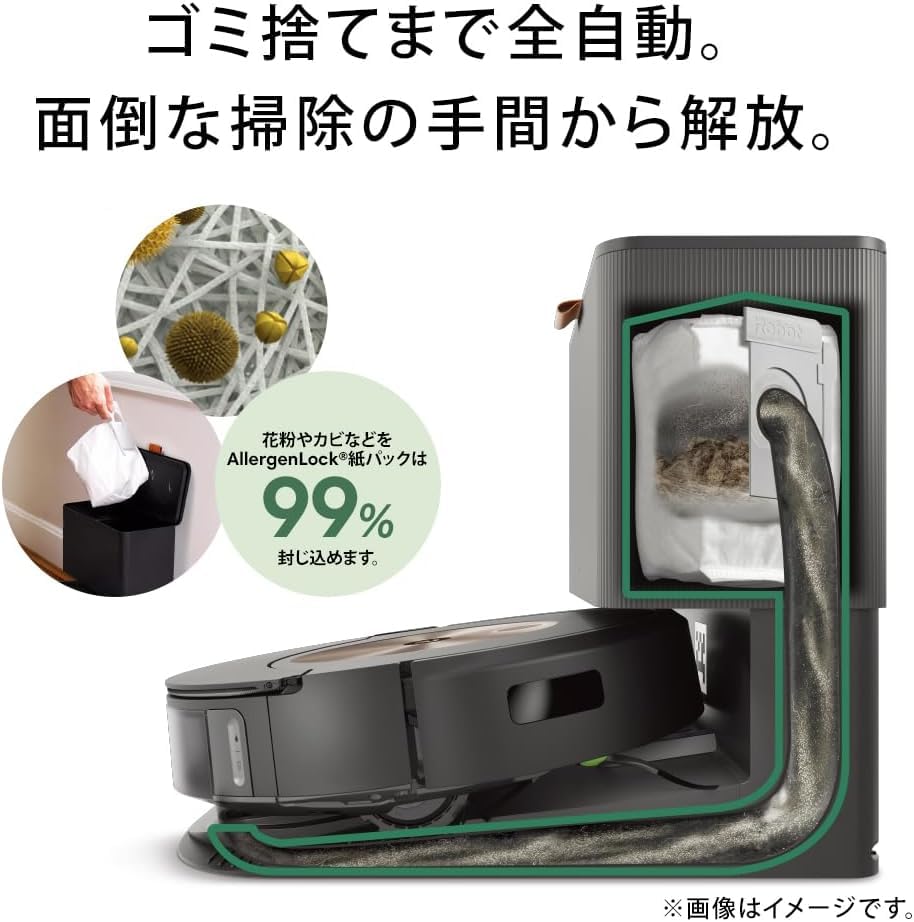 Amazon.co.jp: Roomba Combo j9+ SD Robot Vacuum Cleaner, iRobot