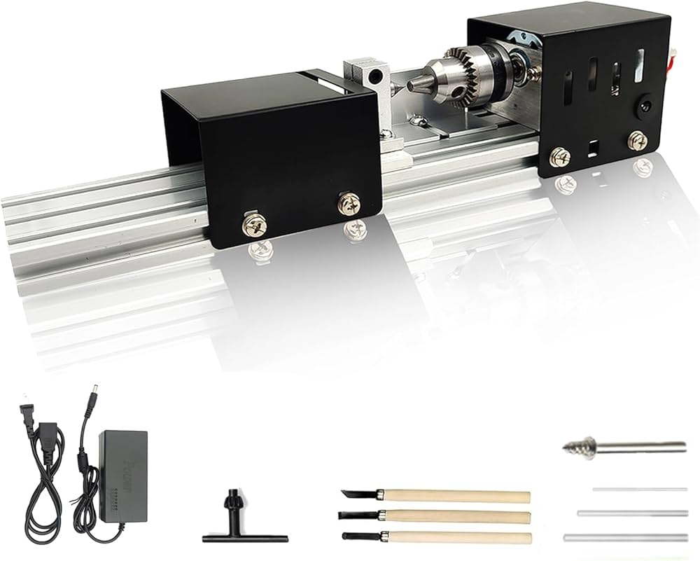 Amazon.co.jp: kilogorge 旋盤機 ミニ 木工旋盤 ミニグラインダー 研磨