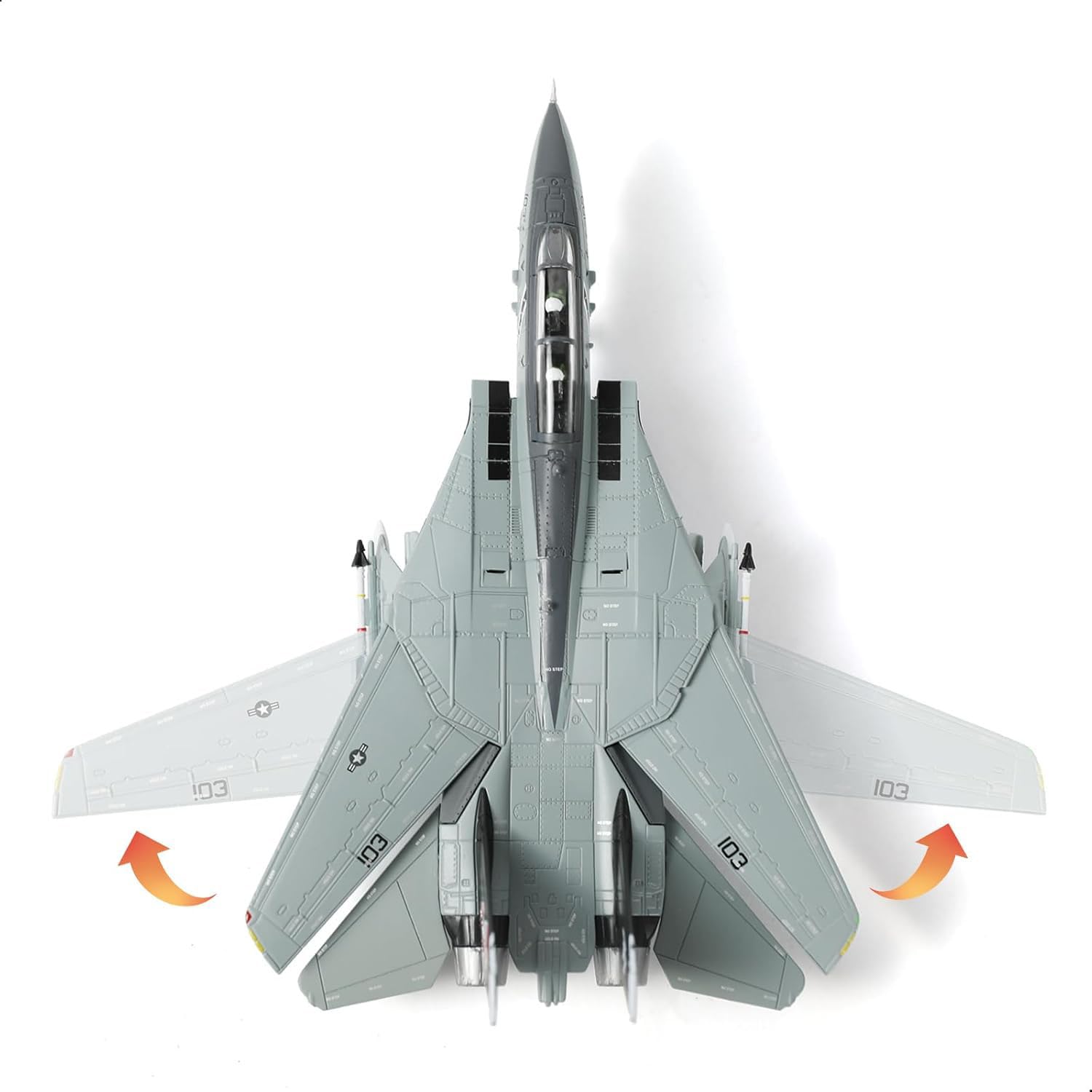Amazon.co.jp: NUOTIE 1/100 F-14B サンタキャッツファイターモデル VF