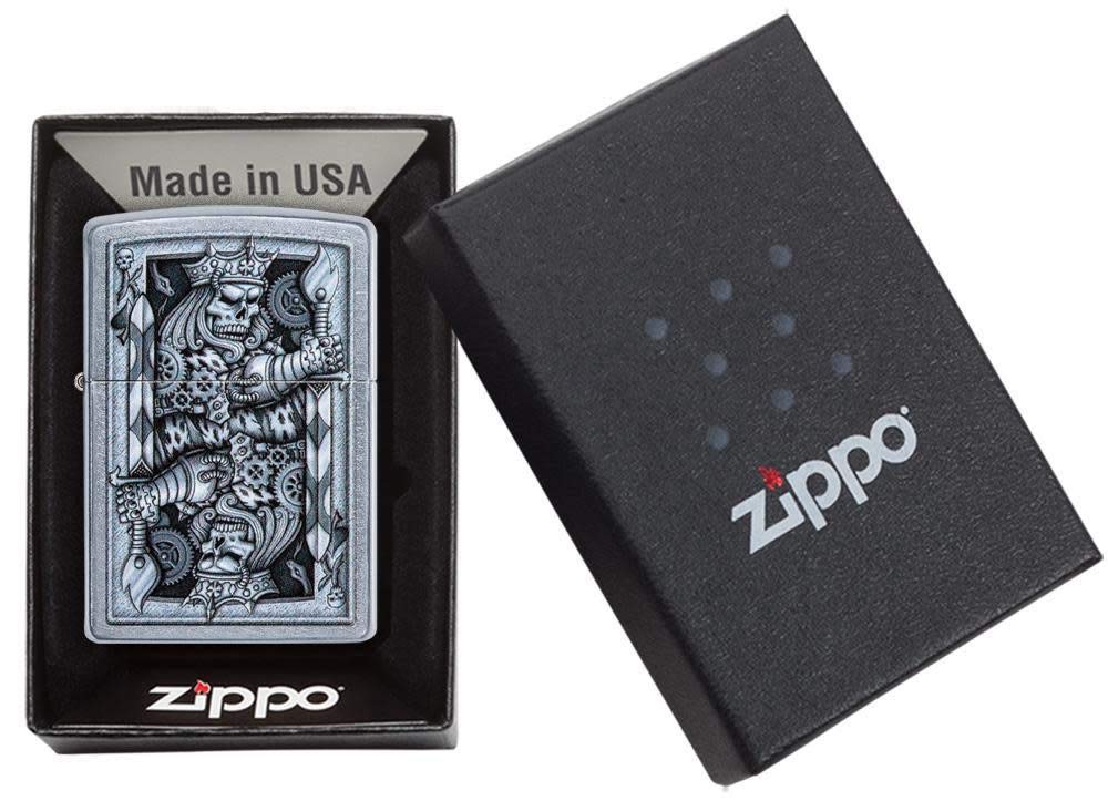 Amazon.com: Zippo Steampunk King Spade Street Chrome Pocket