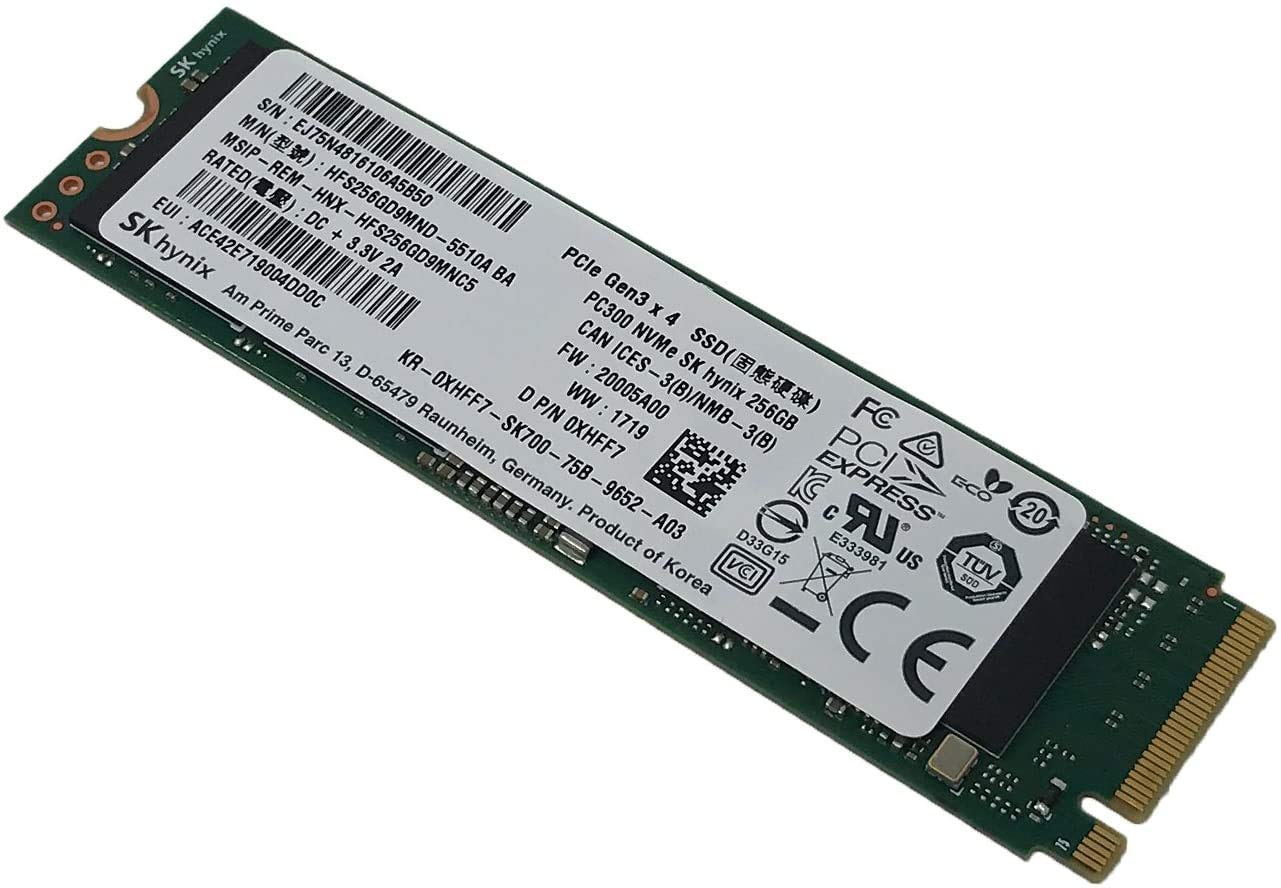 SK Hynix 256GB M.2 SSD (Solid State Drive) NVMe PCIe Model