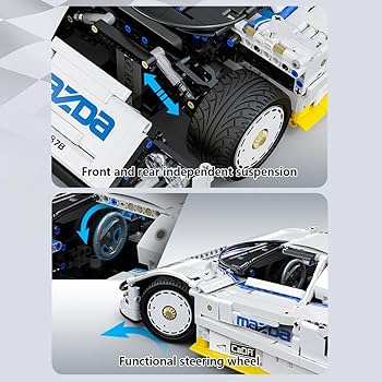 Amazon.com: CaDA C63007W Mazda 787B Racing Car Building Blocks