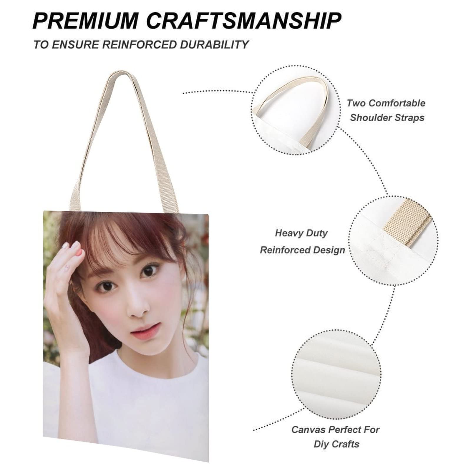 Amazon.co.jp: TWICE ツウィ トートバッグ ハンドバッグ キャンバス