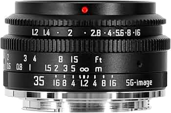 Amazon.co.jp: SG-image 35mm F1.2 APS-C対応 Eマウント 大口径 単焦点