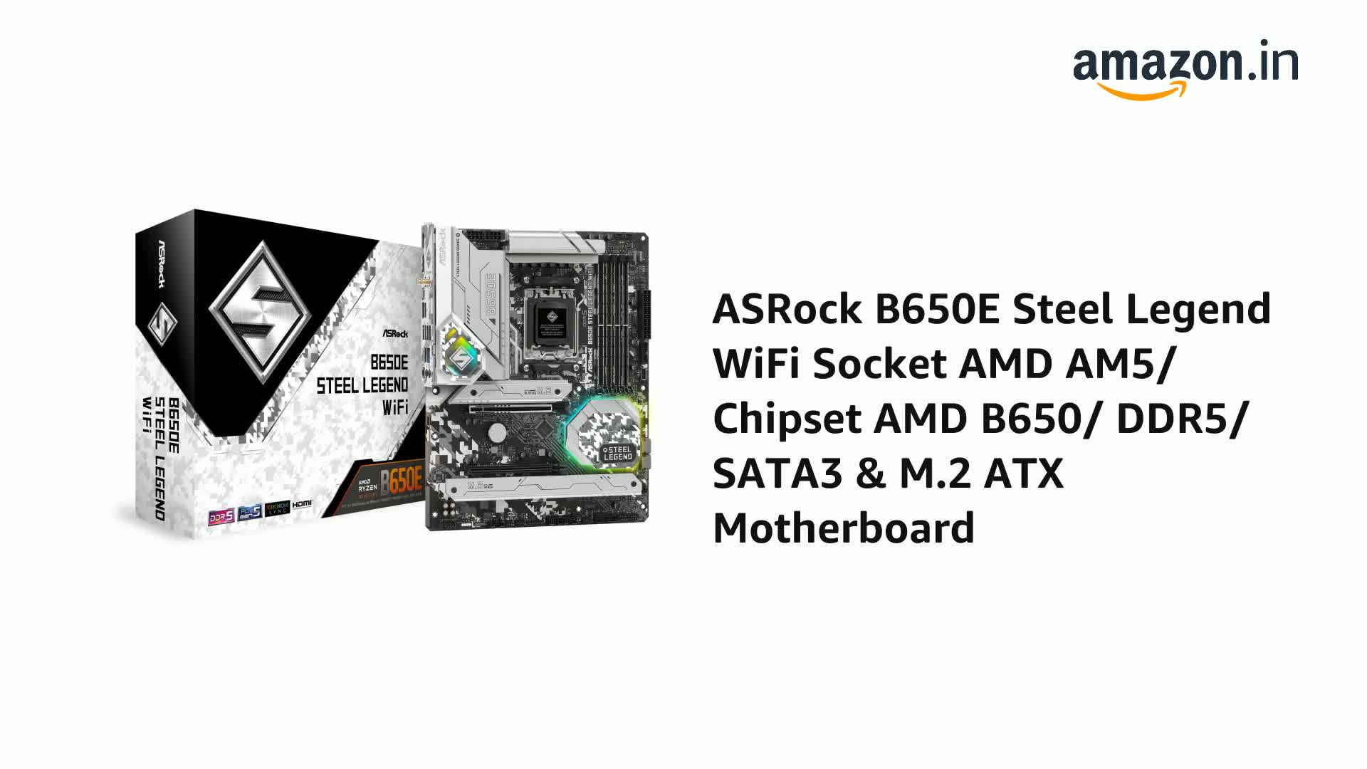 Amazon.in: Buy ASRock B650E Steel Legend WiFi Socket AMD AM5