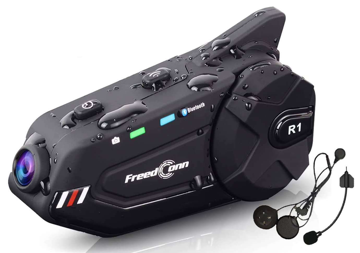 Amazon.co.jp: バイク ヘルメット装着型 カメラ内蔵インカム FreedConn