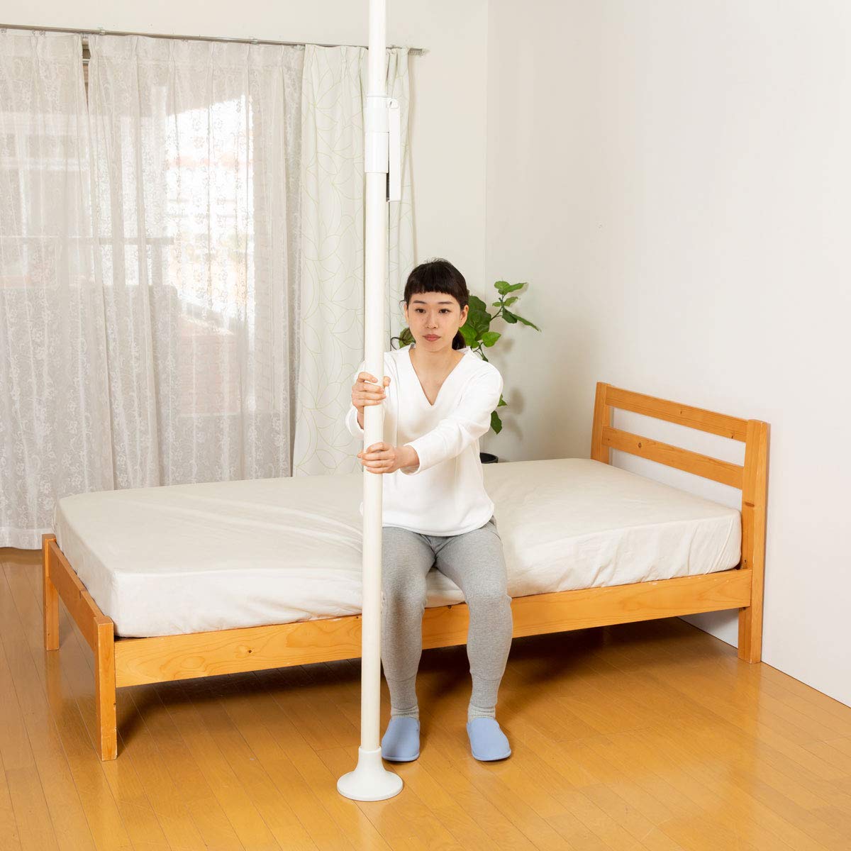 Amazon.co.jp: Belca 補助手すり 簡単設置 つっぱり式 つかまりポール