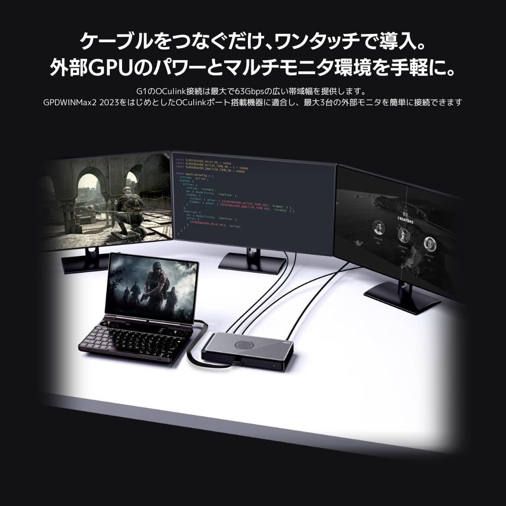 Amazon.co.jp: GPD G1 外付けGPUデバイス(eGPU) RadeonRX7600M XT搭載