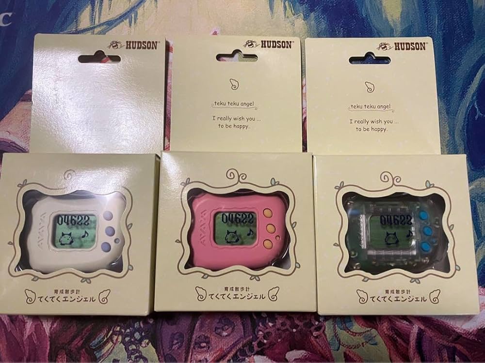 Amazon | 育成散歩計 てくてくエンジェル 万歩計 3個 ピンク ホワイト