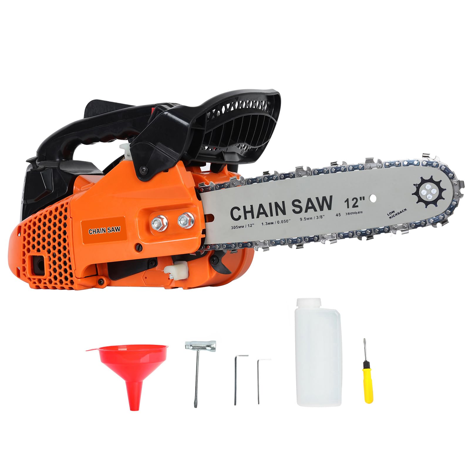Amazon.com : 25.4cc Gas Powered Chainsaw 12 Inch Top Handle Gas