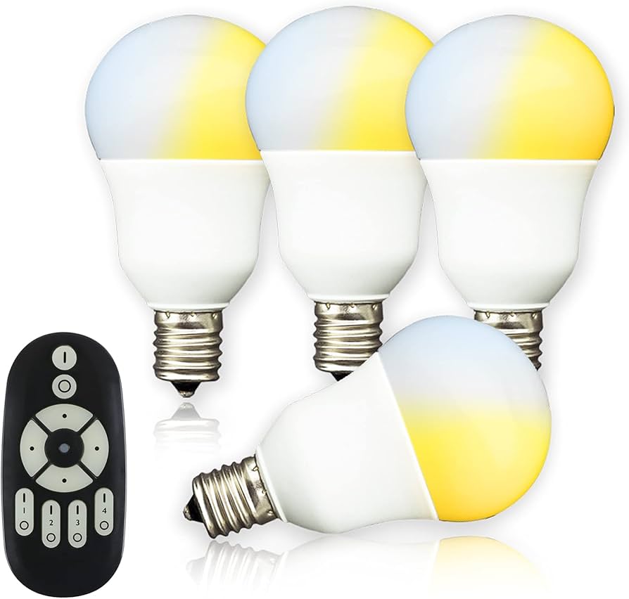 Amazon | 共同照明 4個セット E17 40w形 調光 調色（GT-B-5WT2-4B-Y