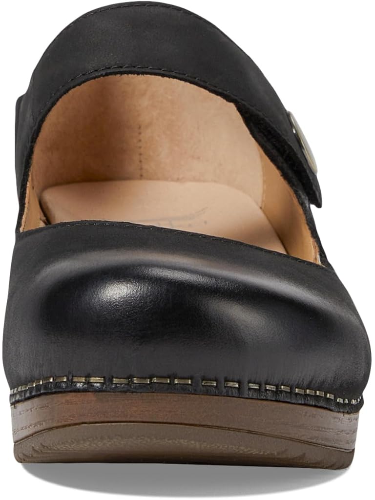 Dansko maria black milled nubuck + FREE SHIPPING | Zappos