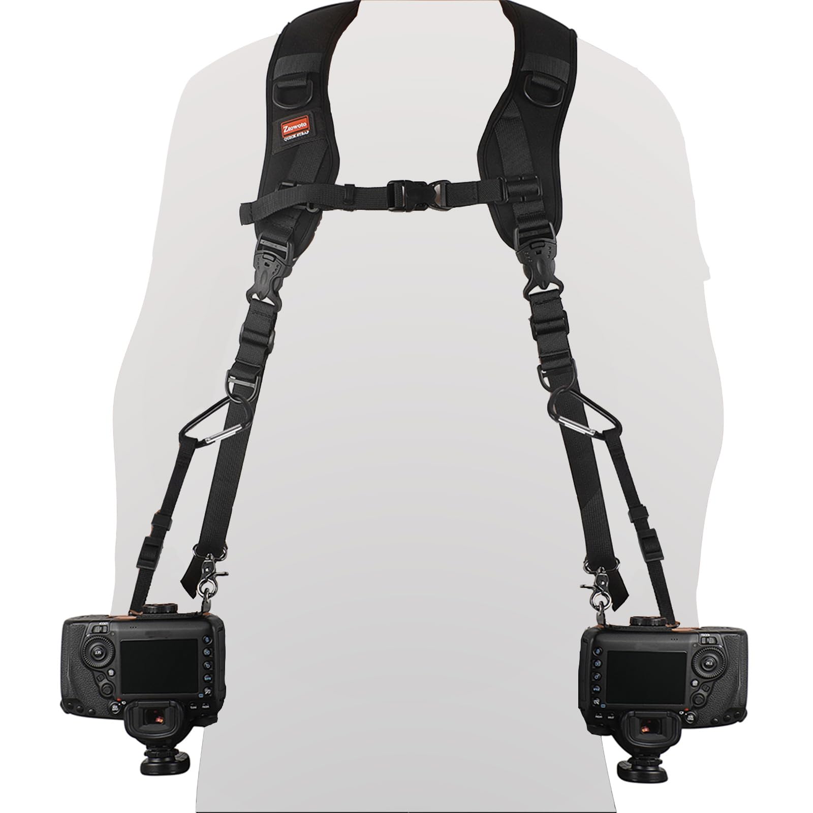 Ztowoto Camera Strap Double Shoulder Camera Strap Harness Quick