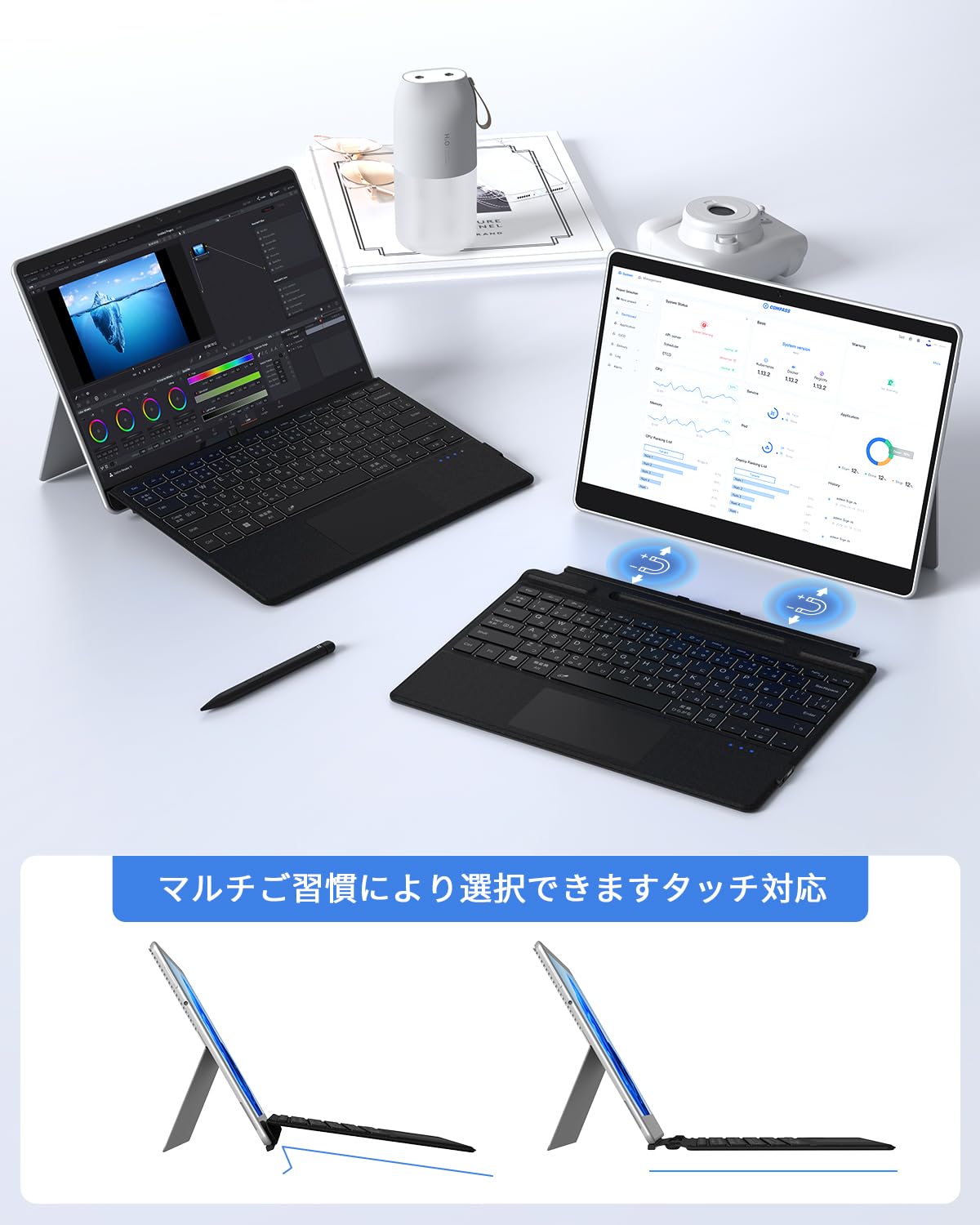 Amazon.co.jp: Omikamo サーフェス プロ キーボード ワイヤレス